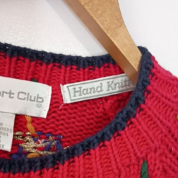 Paris Sports Club Storybook Knits Christmas Cardigan Sz S – Whimsical Vintage - Picture 3 of 15